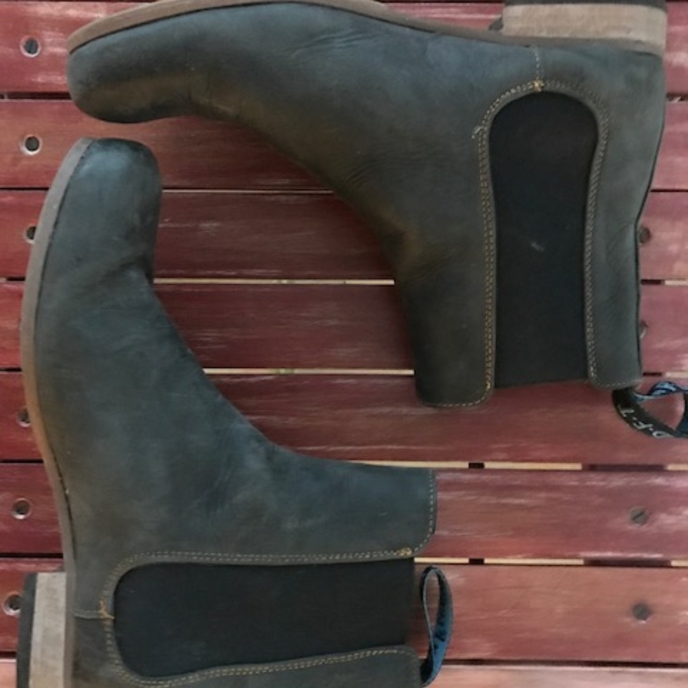 John Fluevog Gray Chelsea Boots